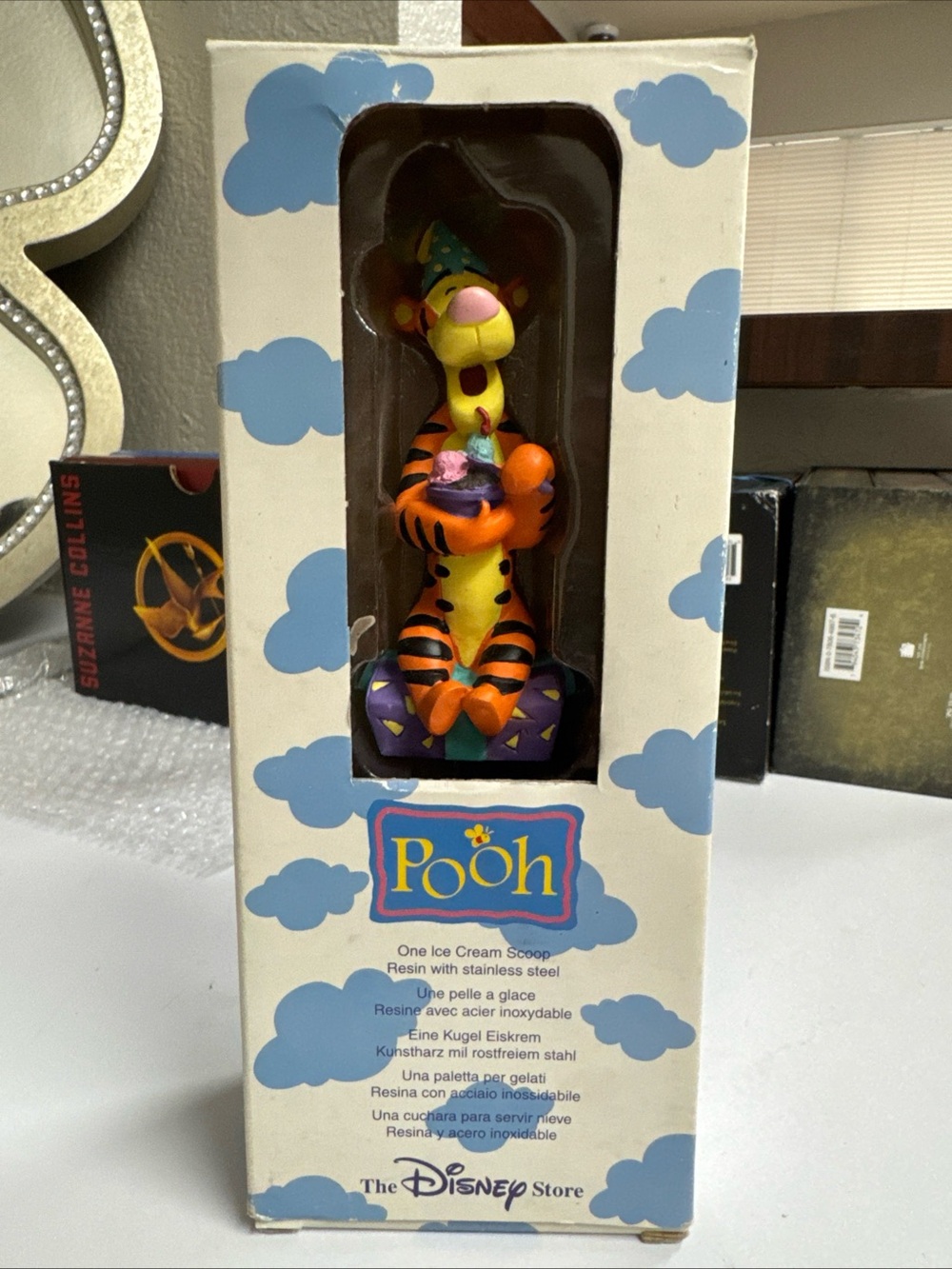 Disney Tigger Ice Cream Scoop - Orange, Black, Yellow, Purple boxed